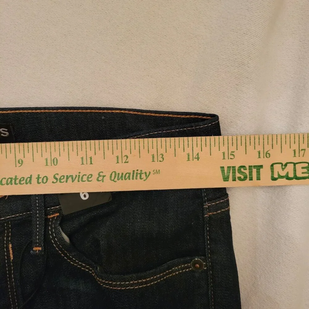 Express Jeans Ankle Legging Dark Blue Denim 6 NWT - Picture 8 of 11